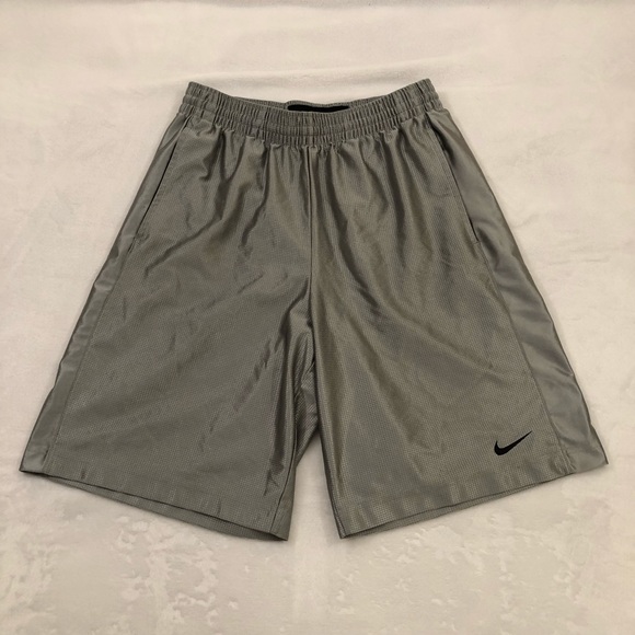 Nike Other - Nike Basketball Metallic Silver Athletic Gym Hiking Shorts Men’s Size M.